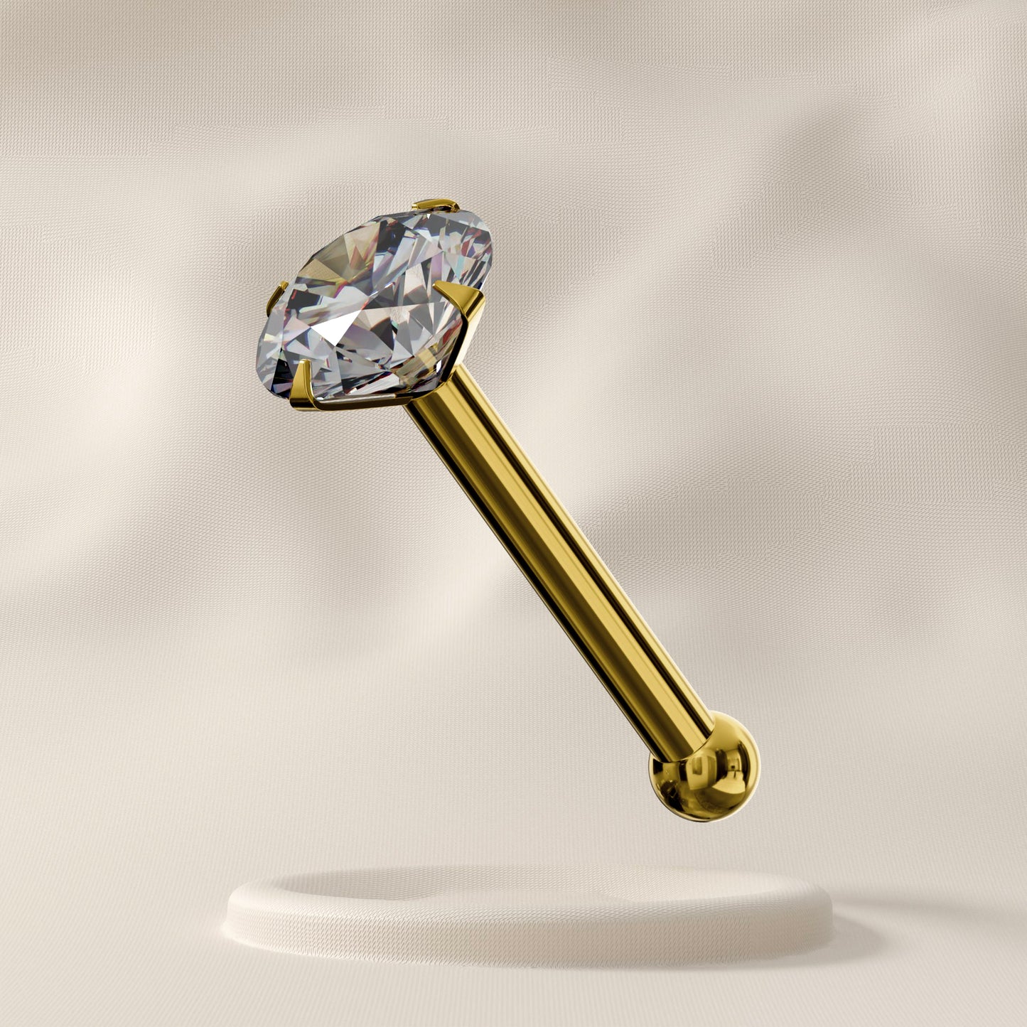 Periwinkle - 9K Gold Nose Stud