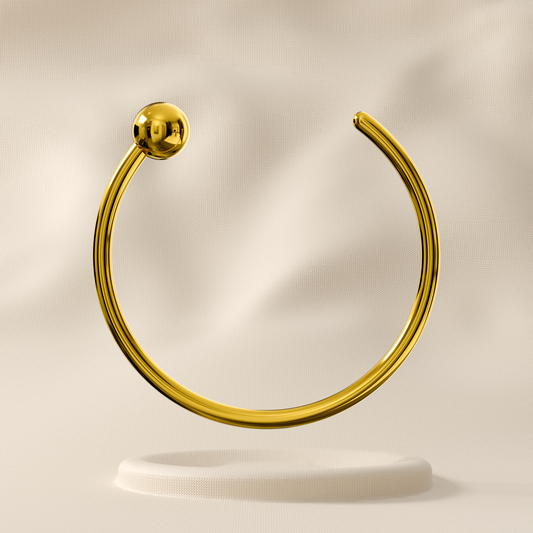 Petunia in 9K Gold - Open Nose Ring