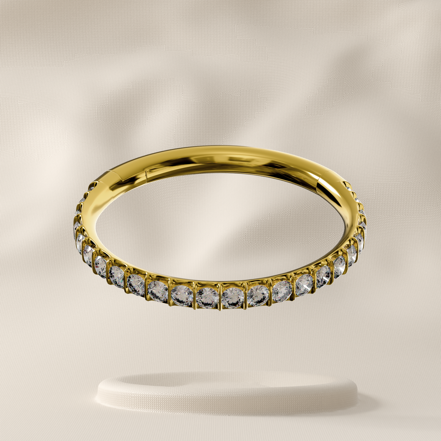 Thistle - Surgical Steel Micro Jewelled Hoop