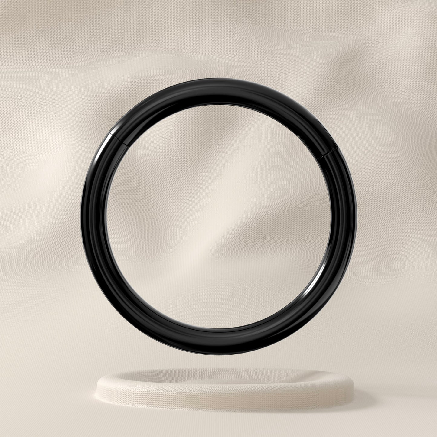 Geranium - TItanium Hinged Hoop