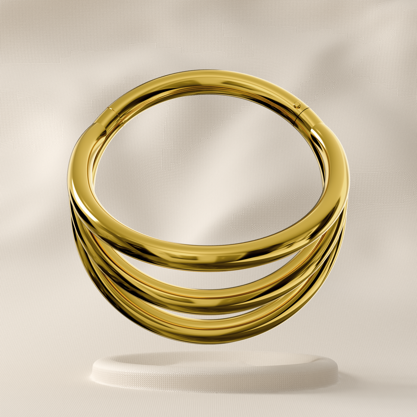 Sequoia - Surgical Steel Triple Stacked Hoop