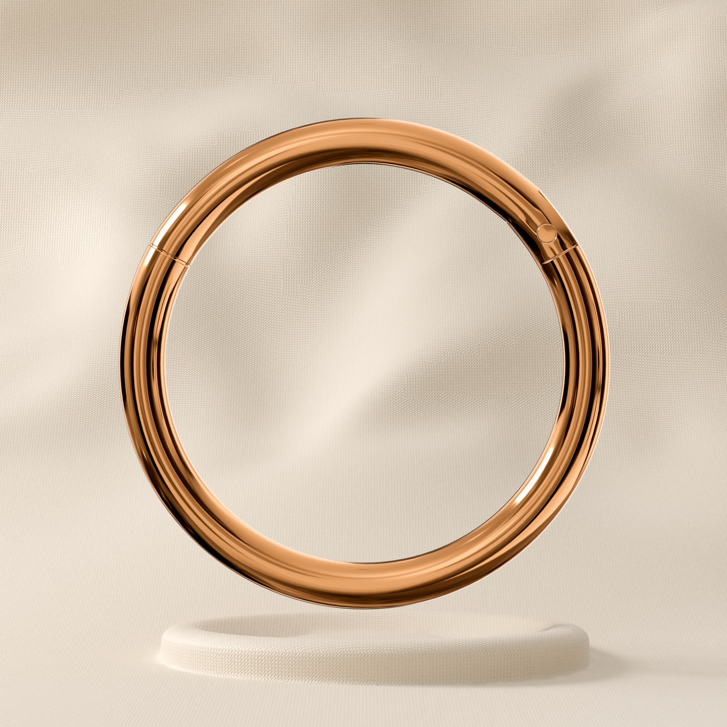 Geranium - TItanium Hinged Hoop