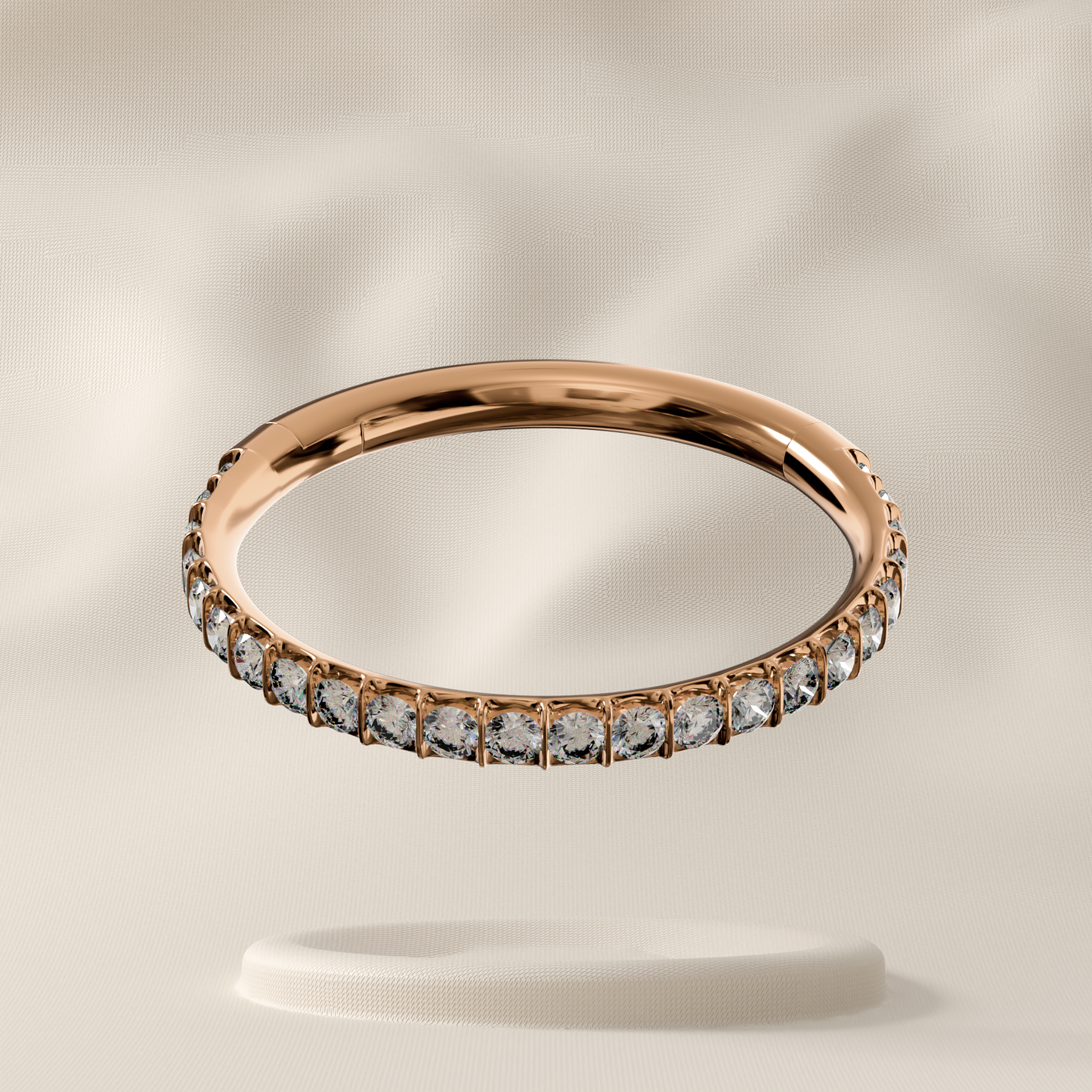 Thistle - Surgical Steel Micro Jewelled Hoop