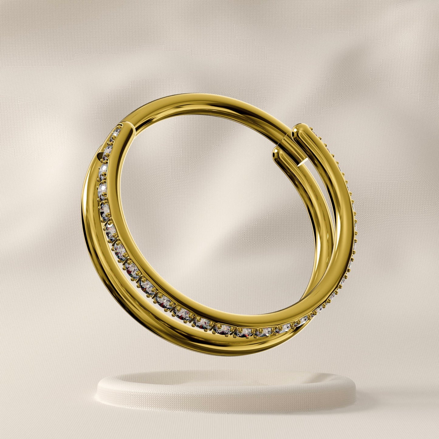 Alpine - Surgical Steel Double Stacked Hoop