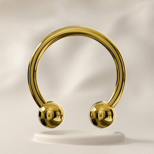 Sage - 14K Gold Circular Barbell