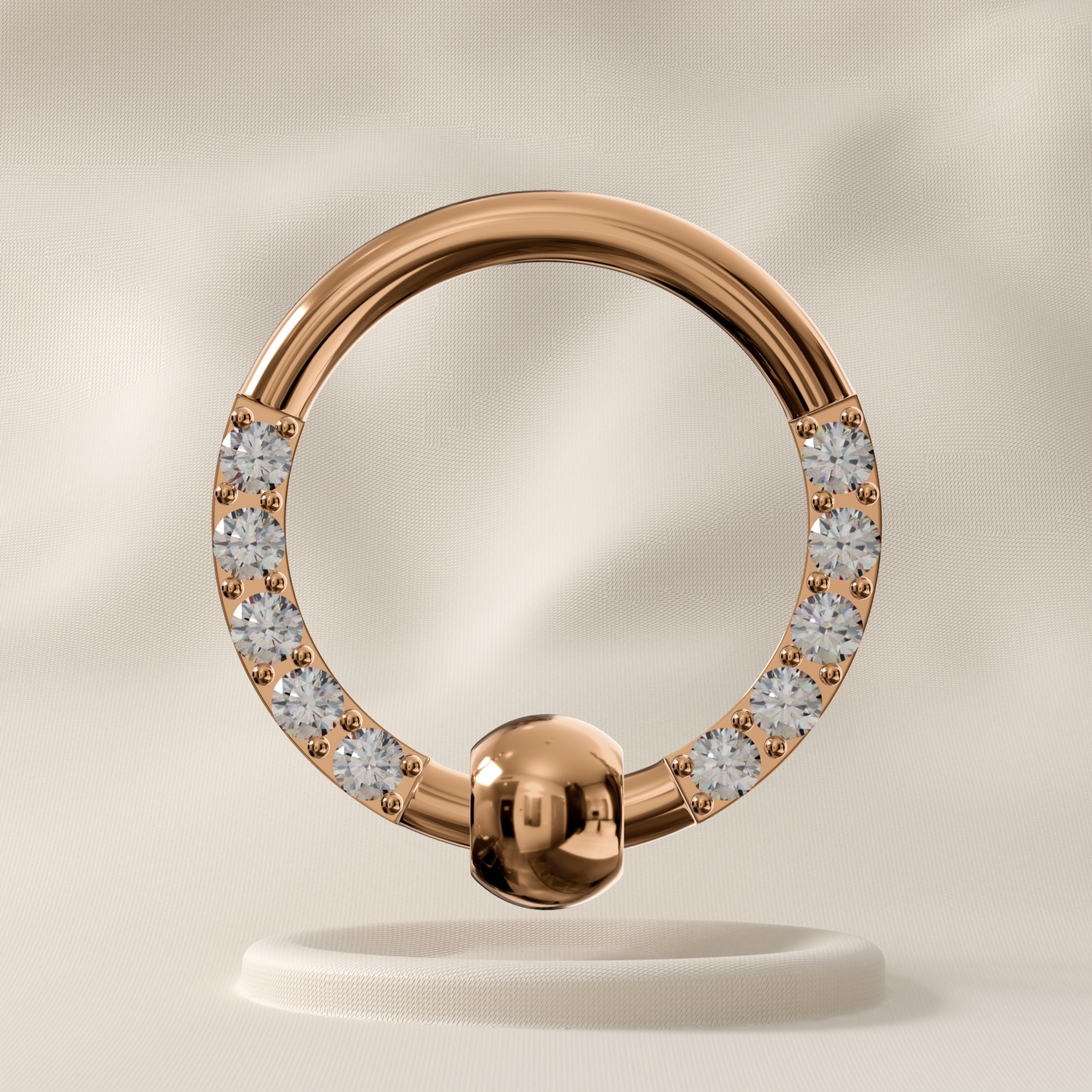Marigold - Surgical Steel Jewelled Hoop
