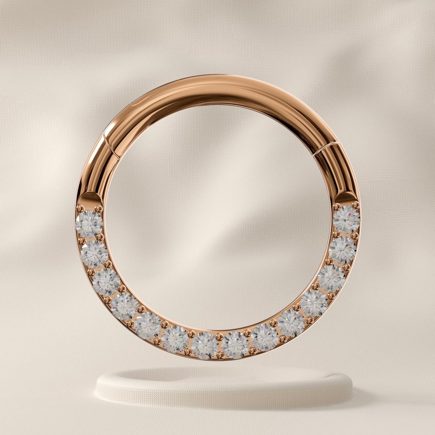 Redwood - Surgical Steel Pavé Crystal Hoop