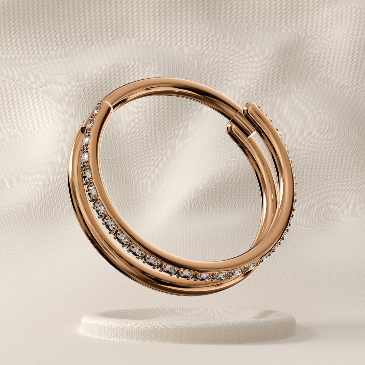 Alpine - Surgical Steel Double Stacked Hoop