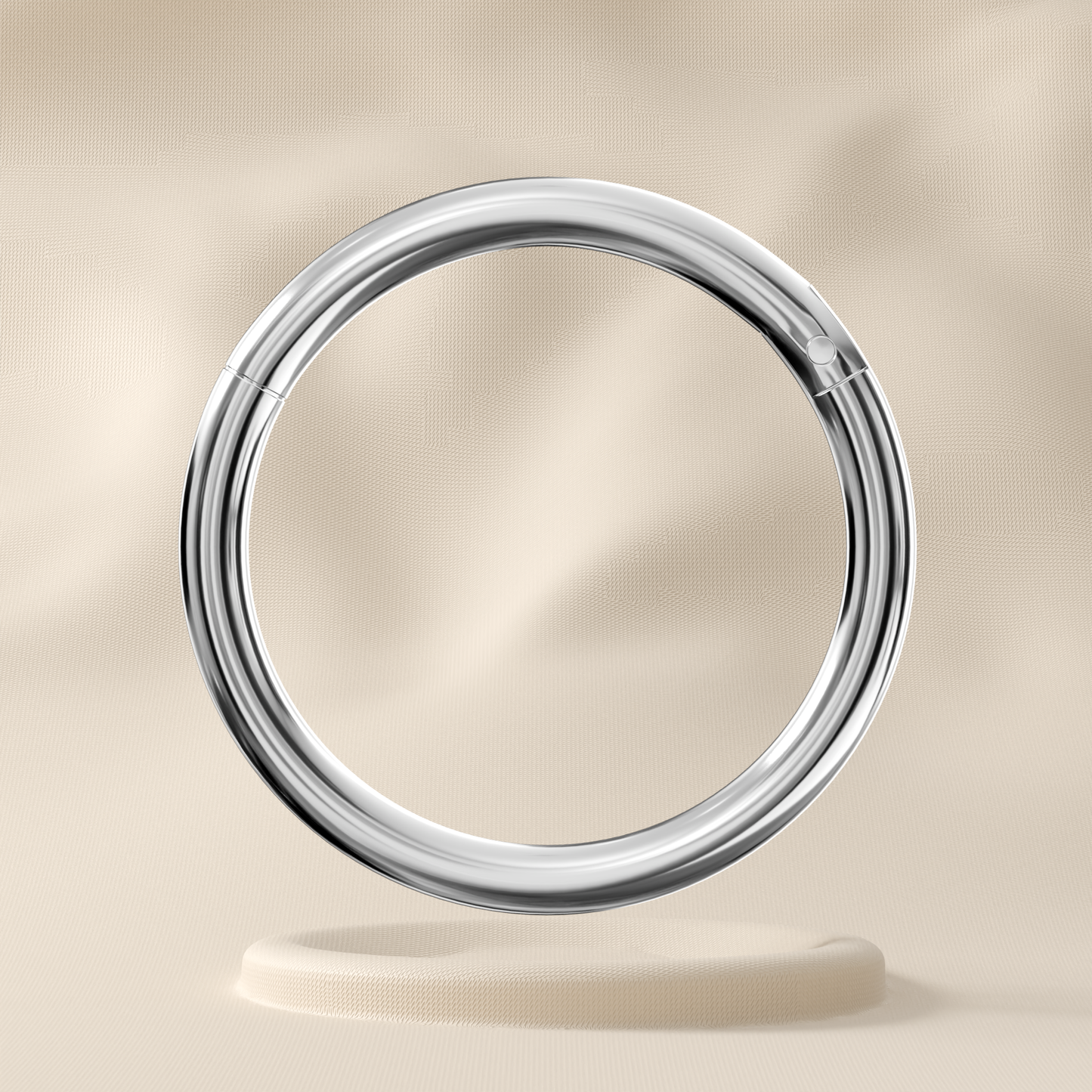Geranium - TItanium Hinged Hoop