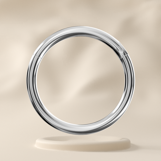 Geranium - TItanium Hinged Hoop