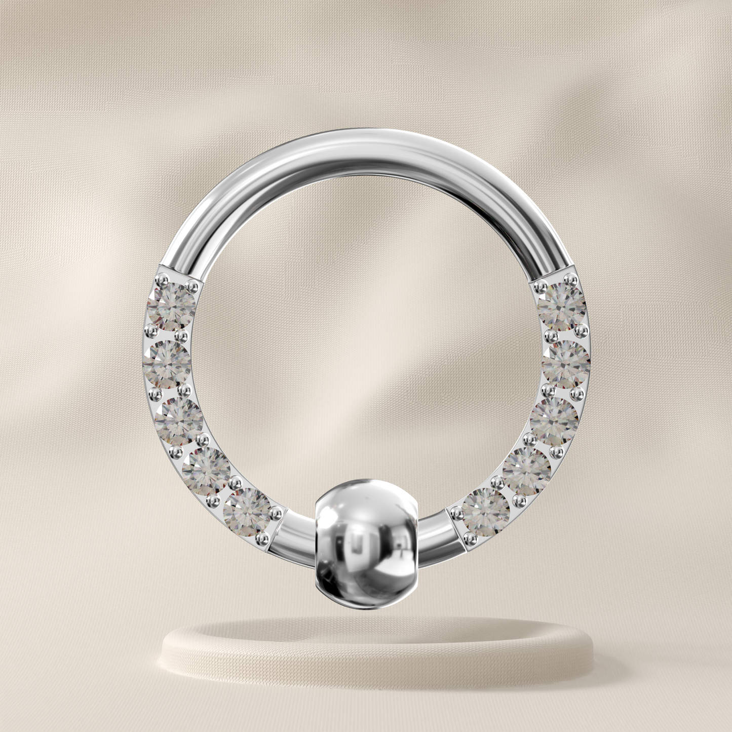 Marigold - Surgical Steel Jewelled Hoop