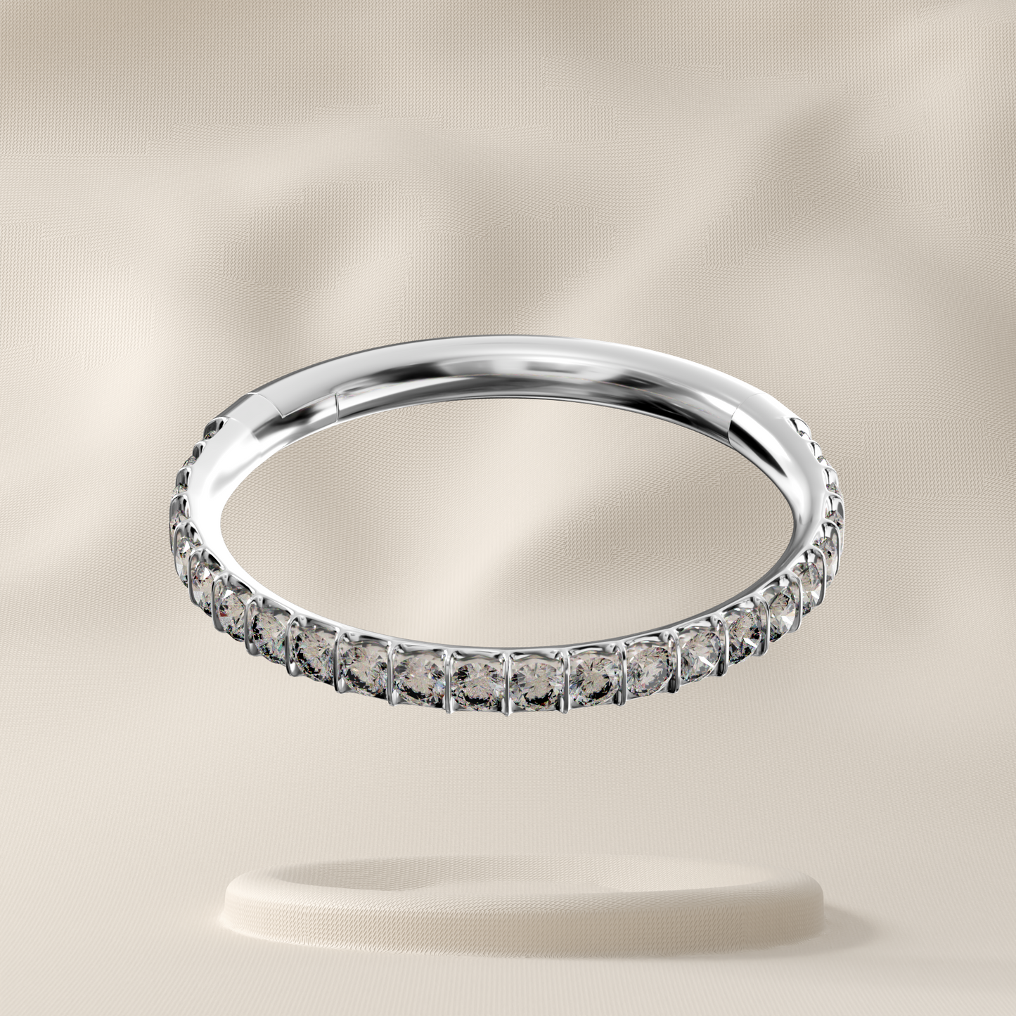 Thistle - Surgical Steel Micro Jewelled Hoop