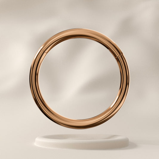 Cedar - Surgical Steel Hinged Hoop