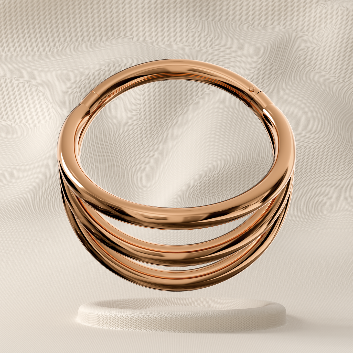 Sequoia - Surgical Steel Triple Stacked Hoop