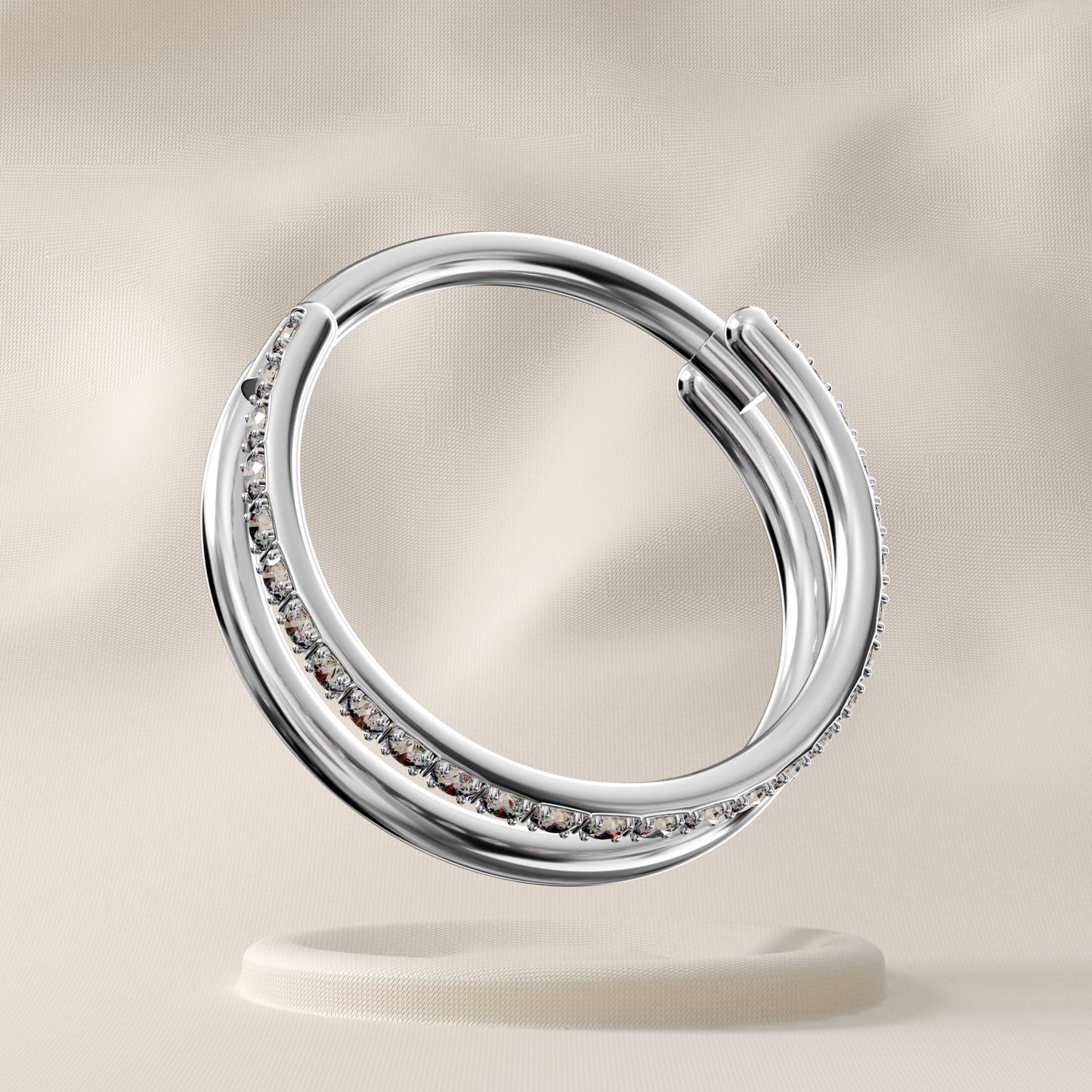 Alpine - Surgical Steel Double Stacked Hoop
