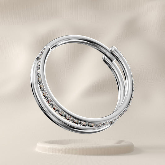Alpine - Surgical Steel Double Stacked Hoop