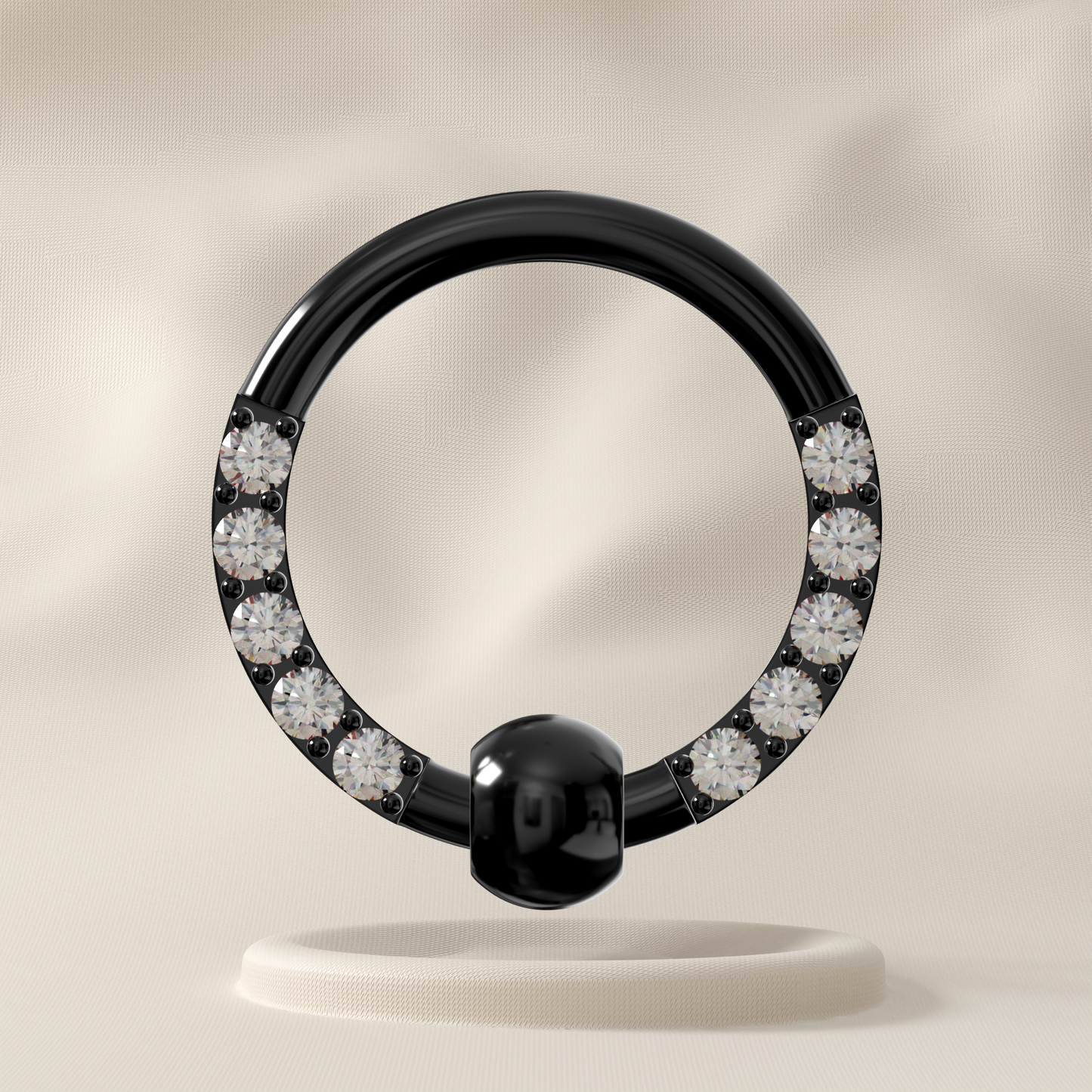 Marigold - Surgical Steel Jewelled Hoop