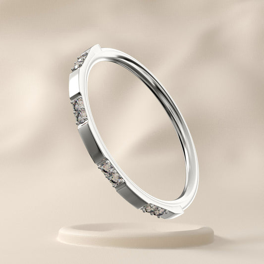 Maple - Surgical Steel Double Jewelled Hoop