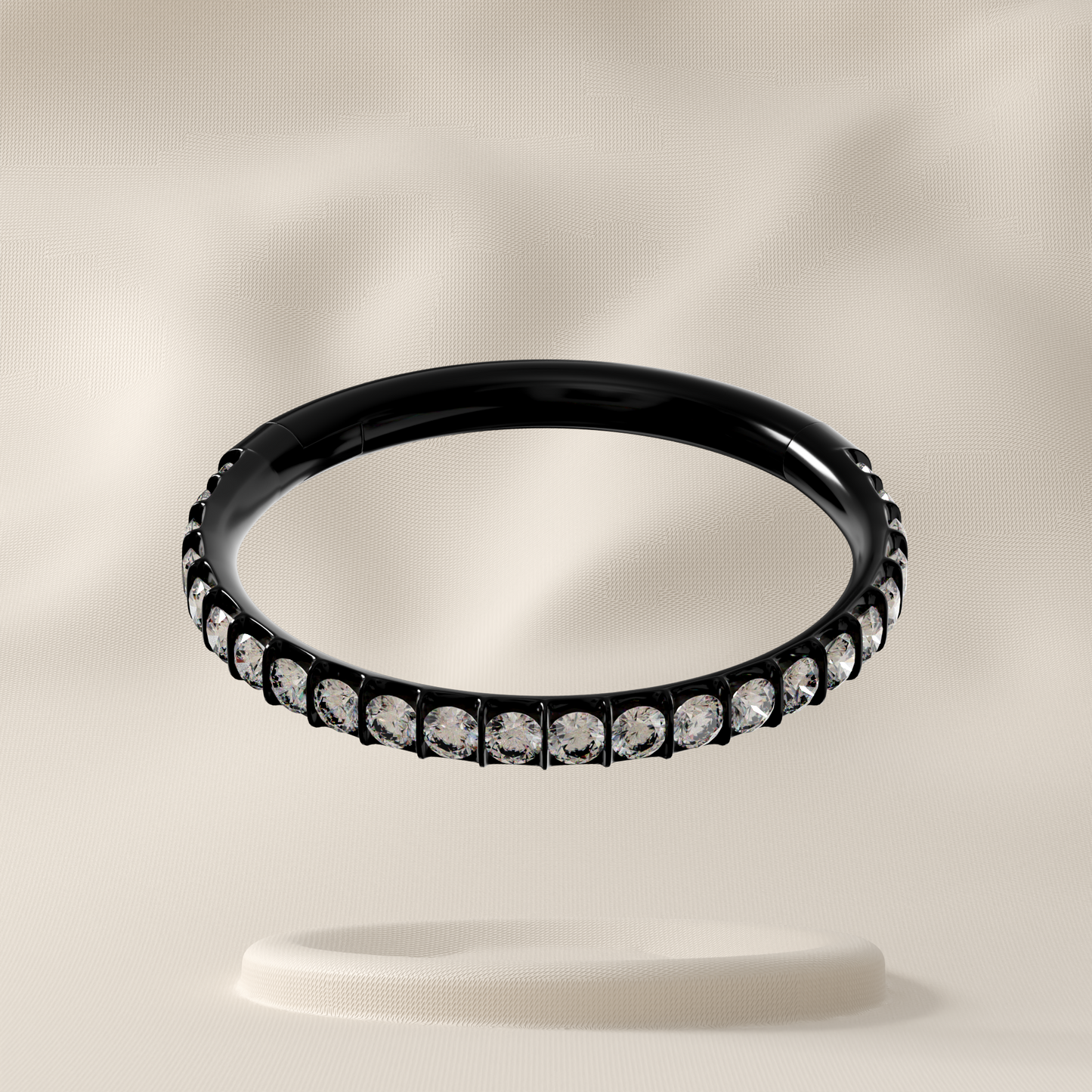 Thistle - Surgical Steel Micro Jewelled Hoop