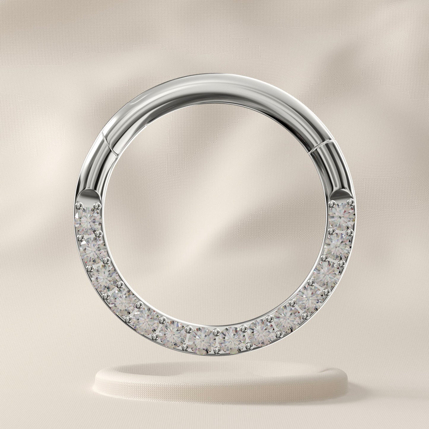 Redwood - Surgical Steel Pavé Crystal Hoop