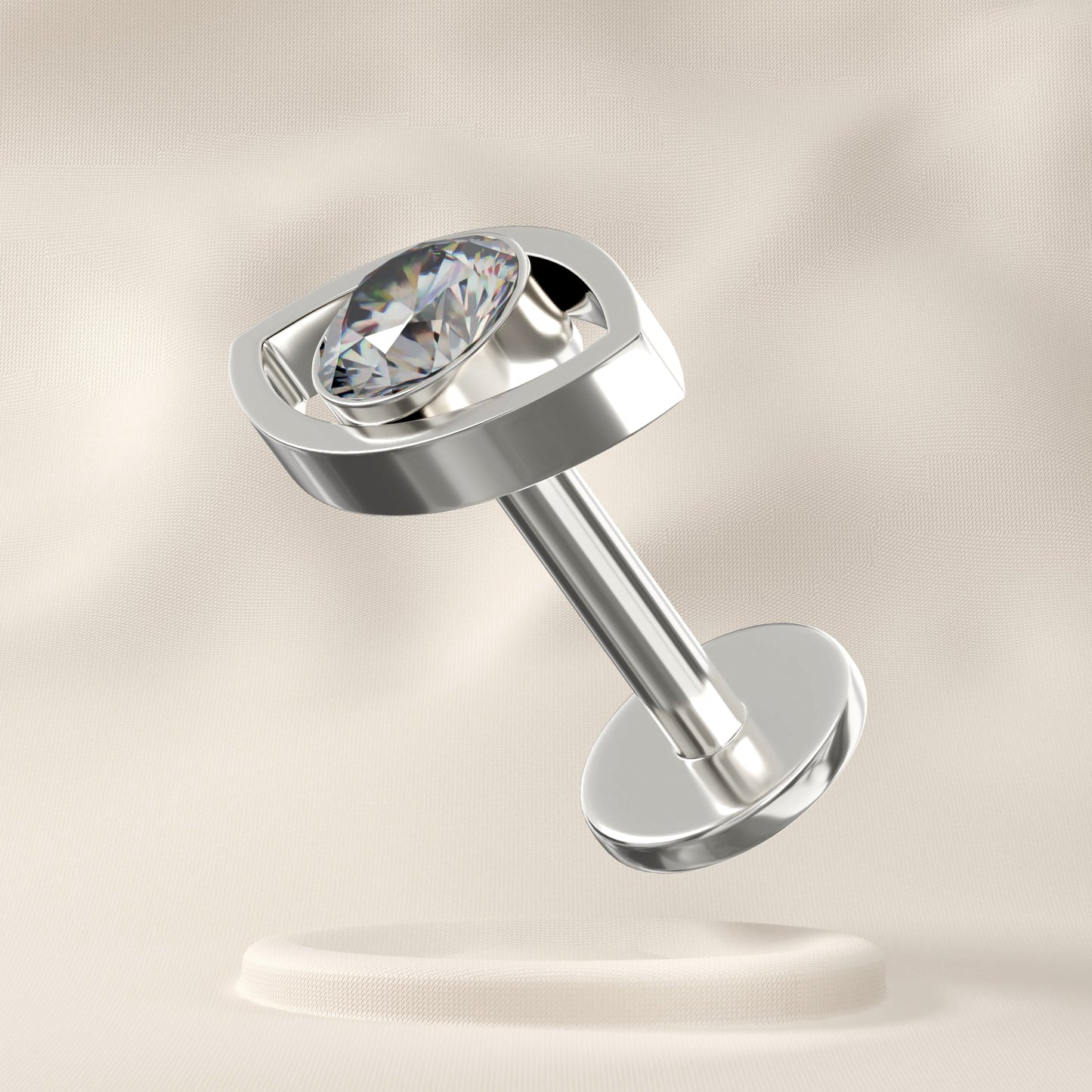 Foxglove - Titanium Evil Eye Stud