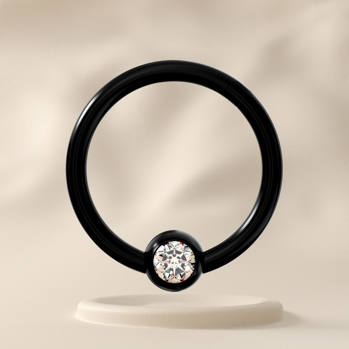 Rowan - Surgical Steel Jewelled Hoop