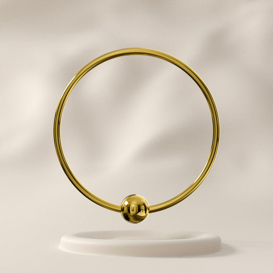 Mariposa - 9K Gold Plain Hoop