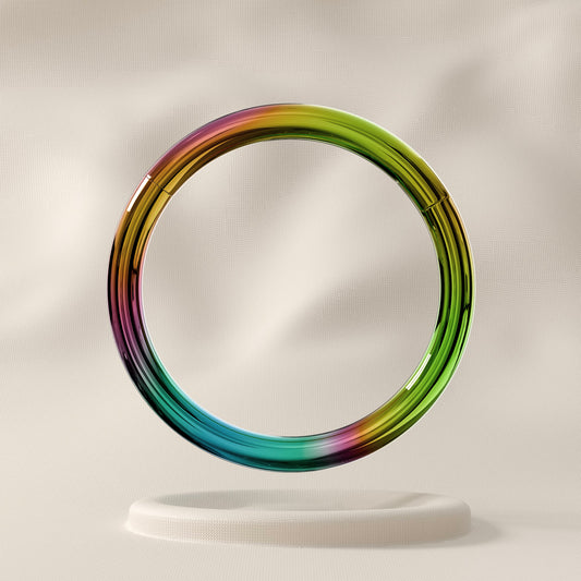 Cedar - Surgical Steel Hinged Hoop (18G)