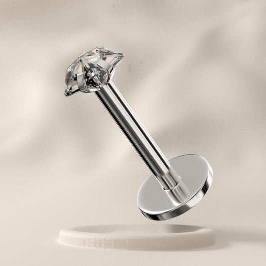 Edelweiss - Surgical Steel Star Jewelled Stud