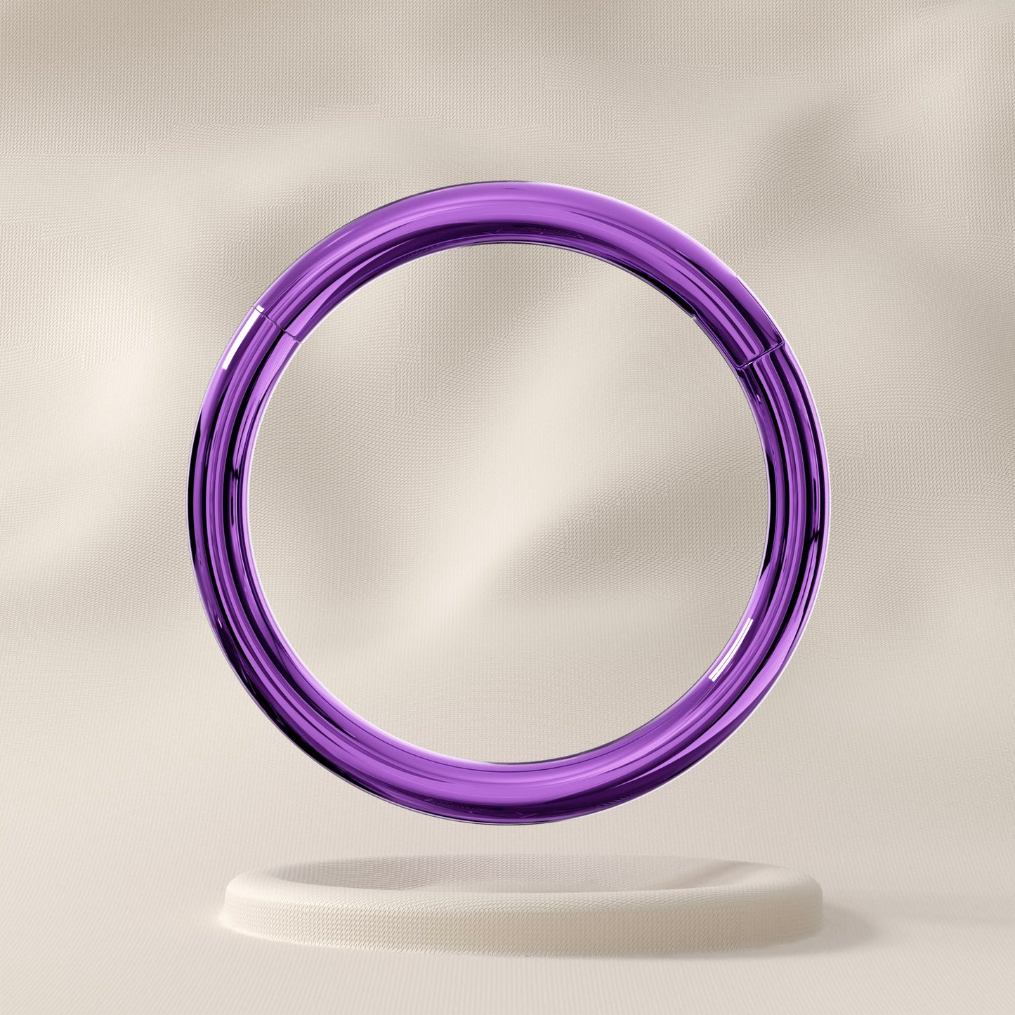 Cedar - Surgical Steel Hinged Hoop