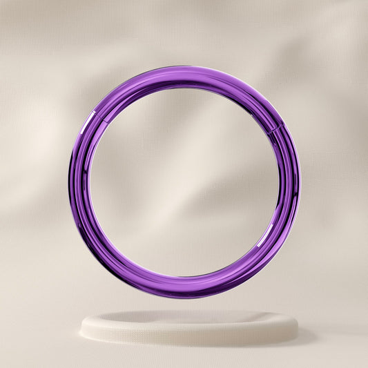 Cedar - Surgical Steel Hinged Hoop (16G)