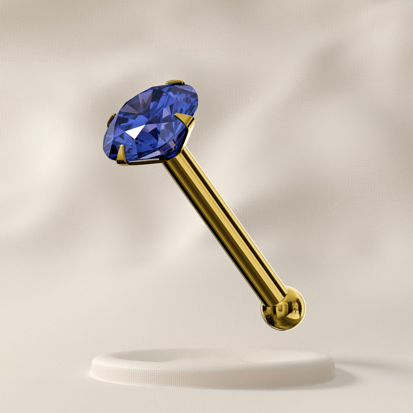 Periwinkle - 9K Gold Nose Stud
