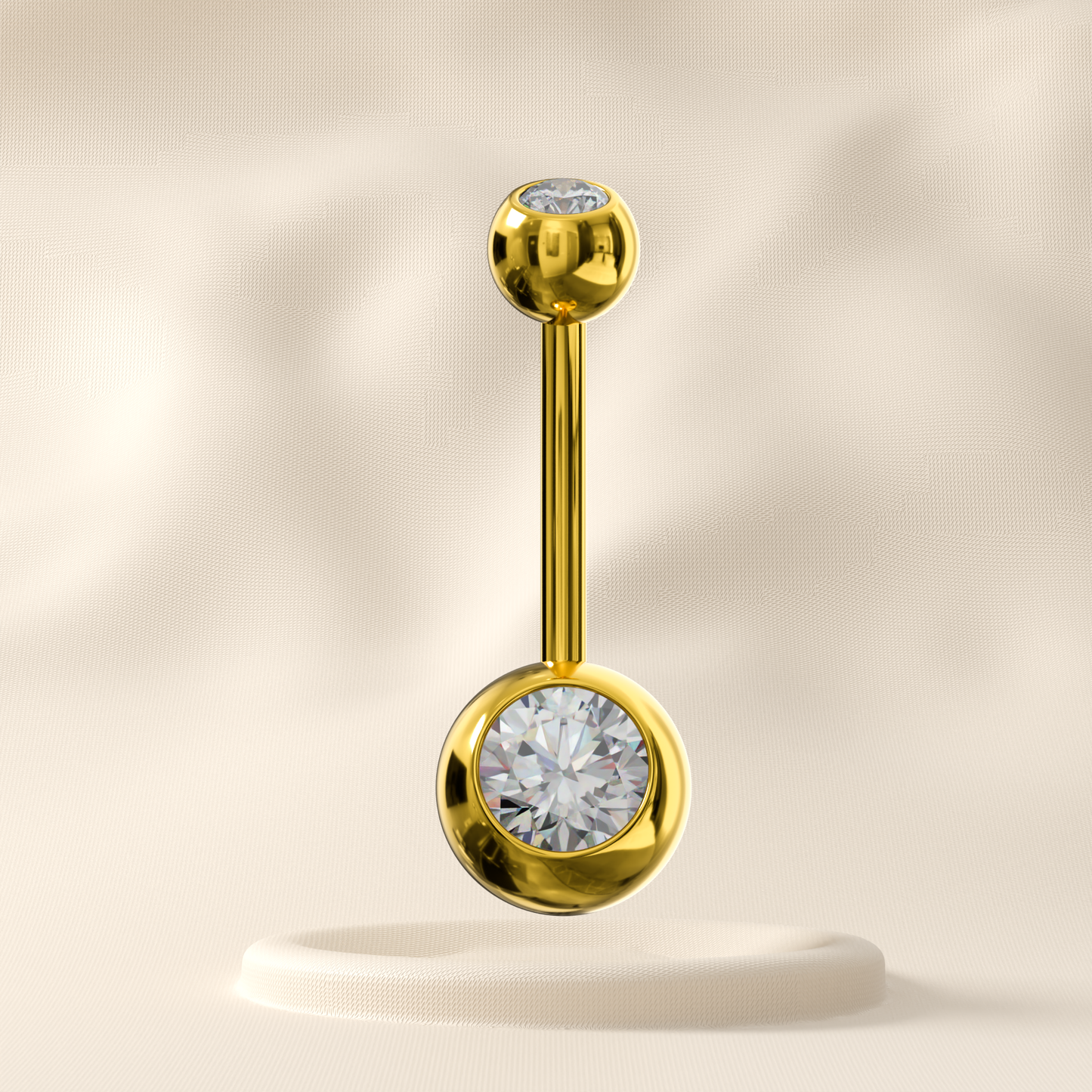 Poppy - Titanium Jewelled Belly Ring