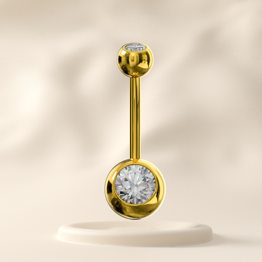 Poppy - Titanium Jewelled Belly Ring