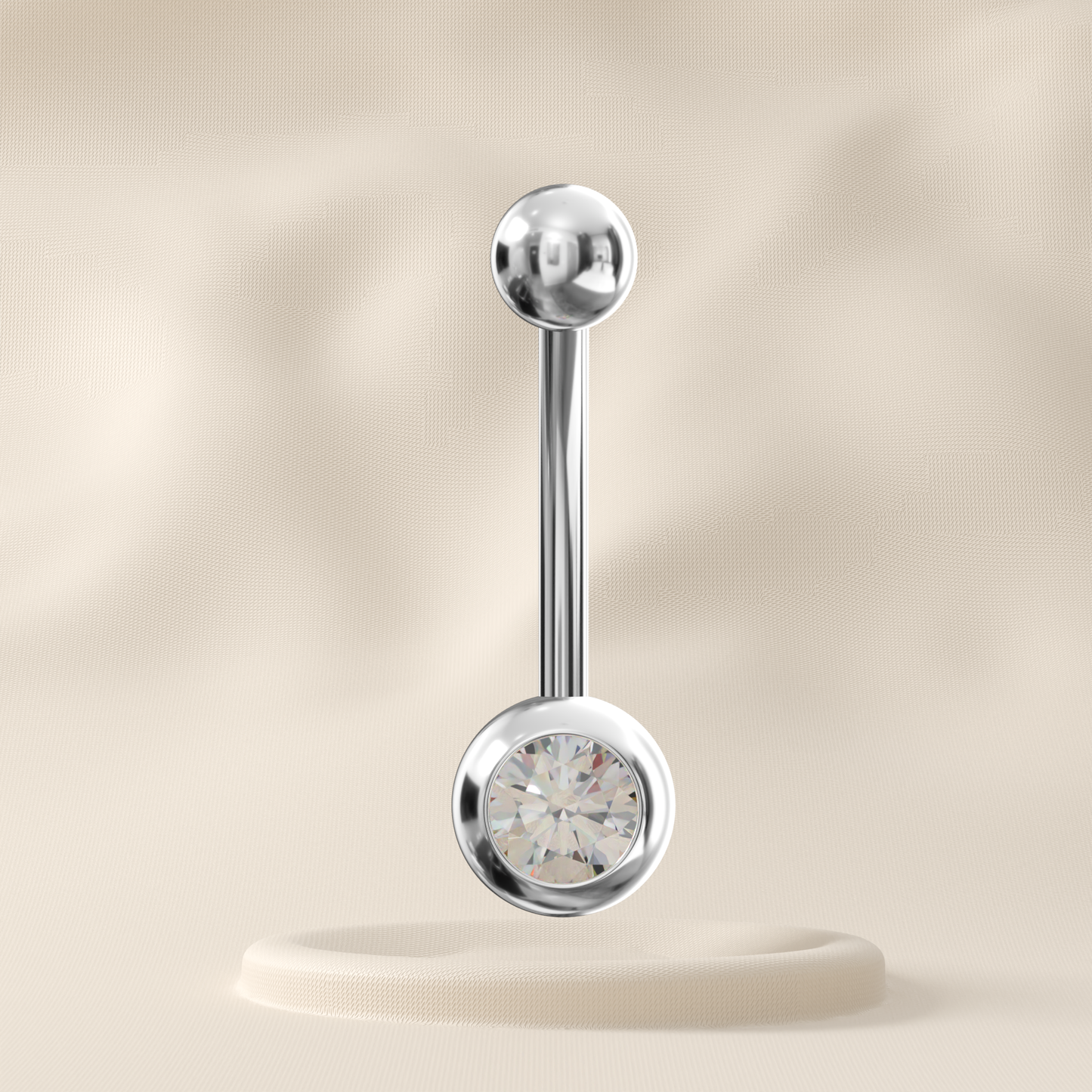 Snowdrop - Titanium Belly Ring