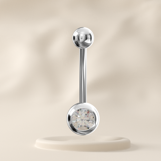 Snowdrop - Titanium Belly Ring