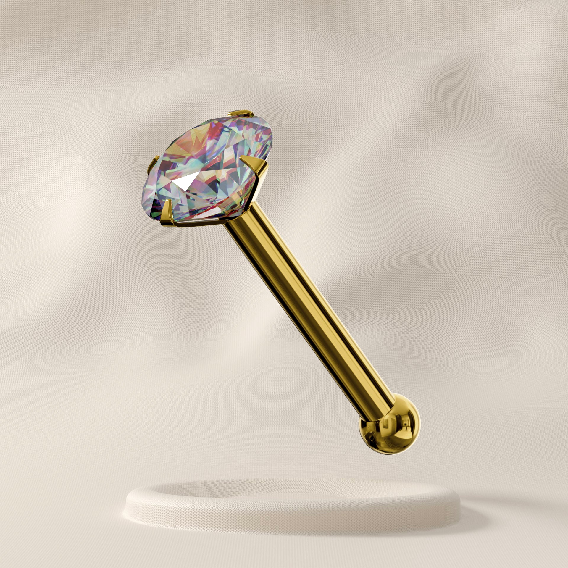 Periwinkle - 9K Gold Nose Stud