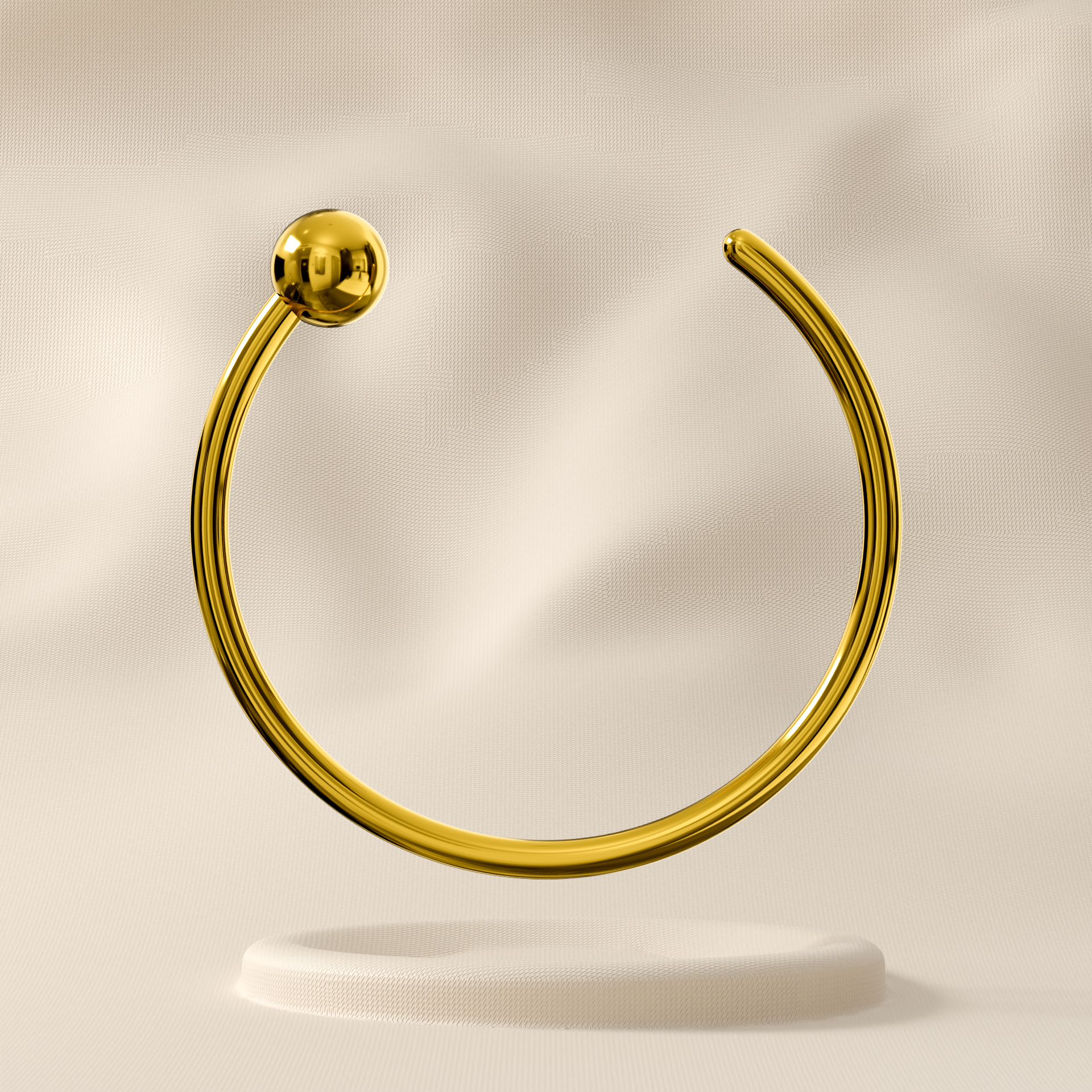 Petunia in 9K Gold - Open Nose Ring