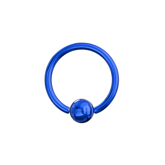 Surgical Steel Anodised BCR Ring - Monster Piercing