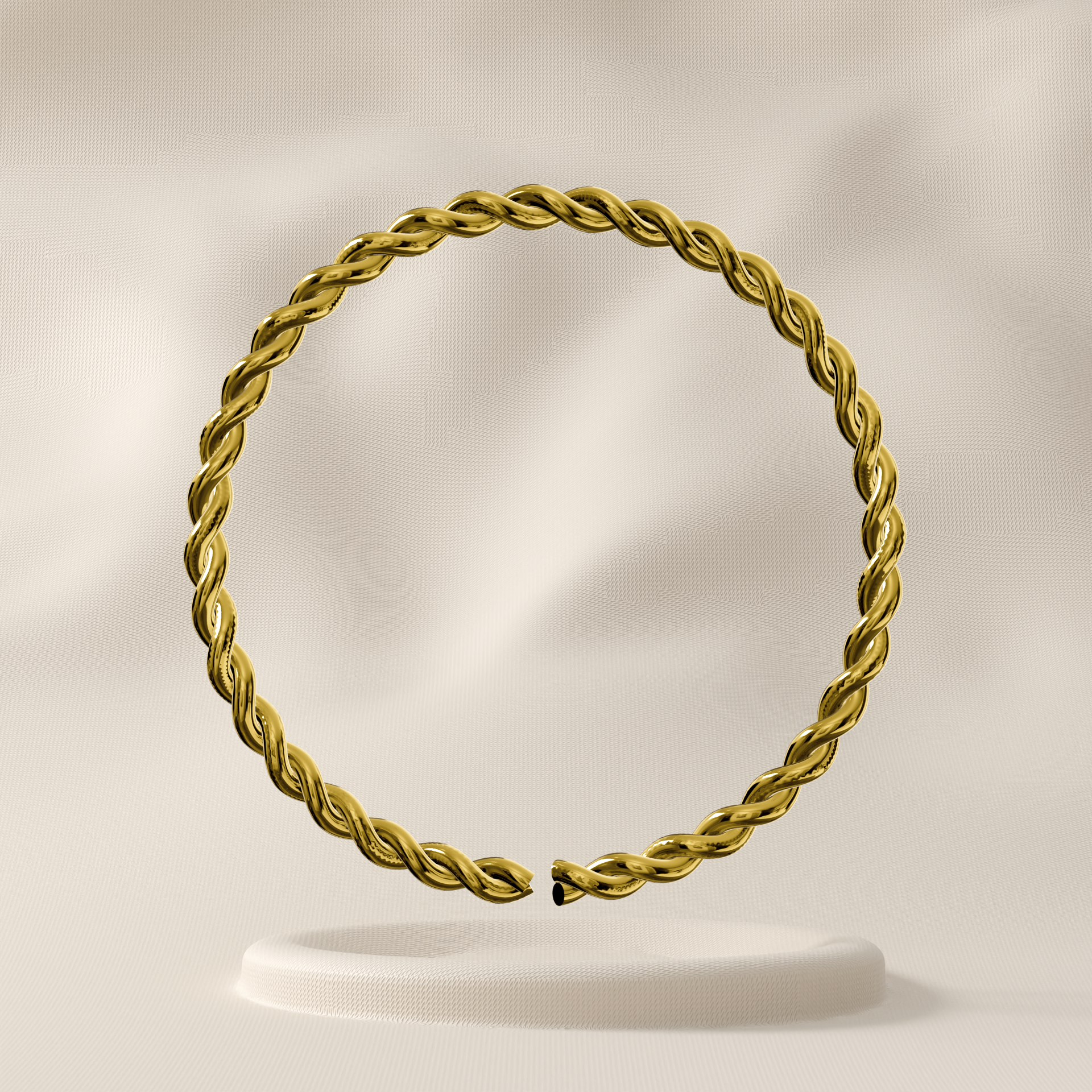 Veronica - 9K Gold Continuous Spiral Nose Ring