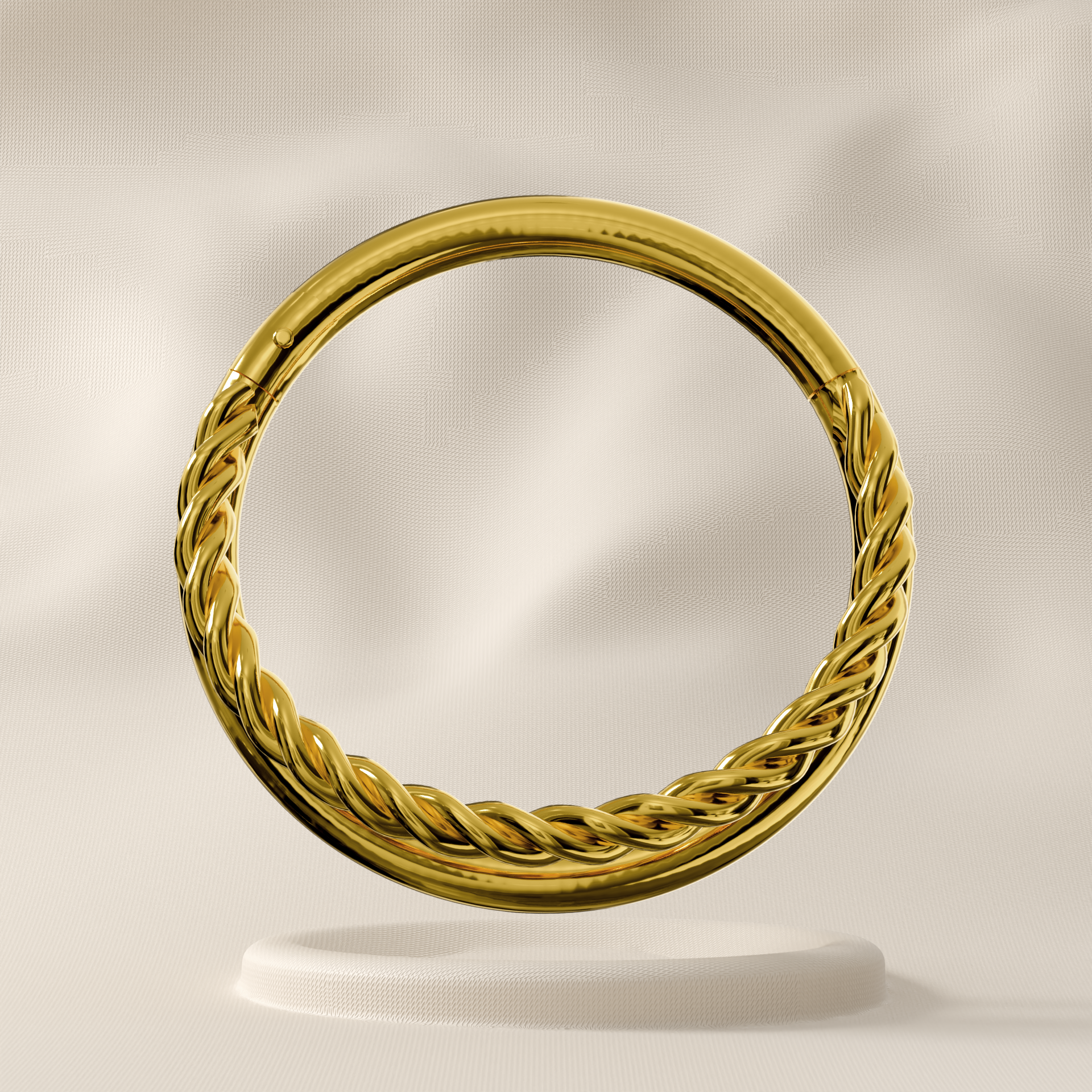 Valley - 9K Gold Twisted Double Stack Hoop