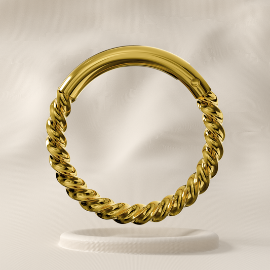 Alder - 9K Gold Twisted Hoop