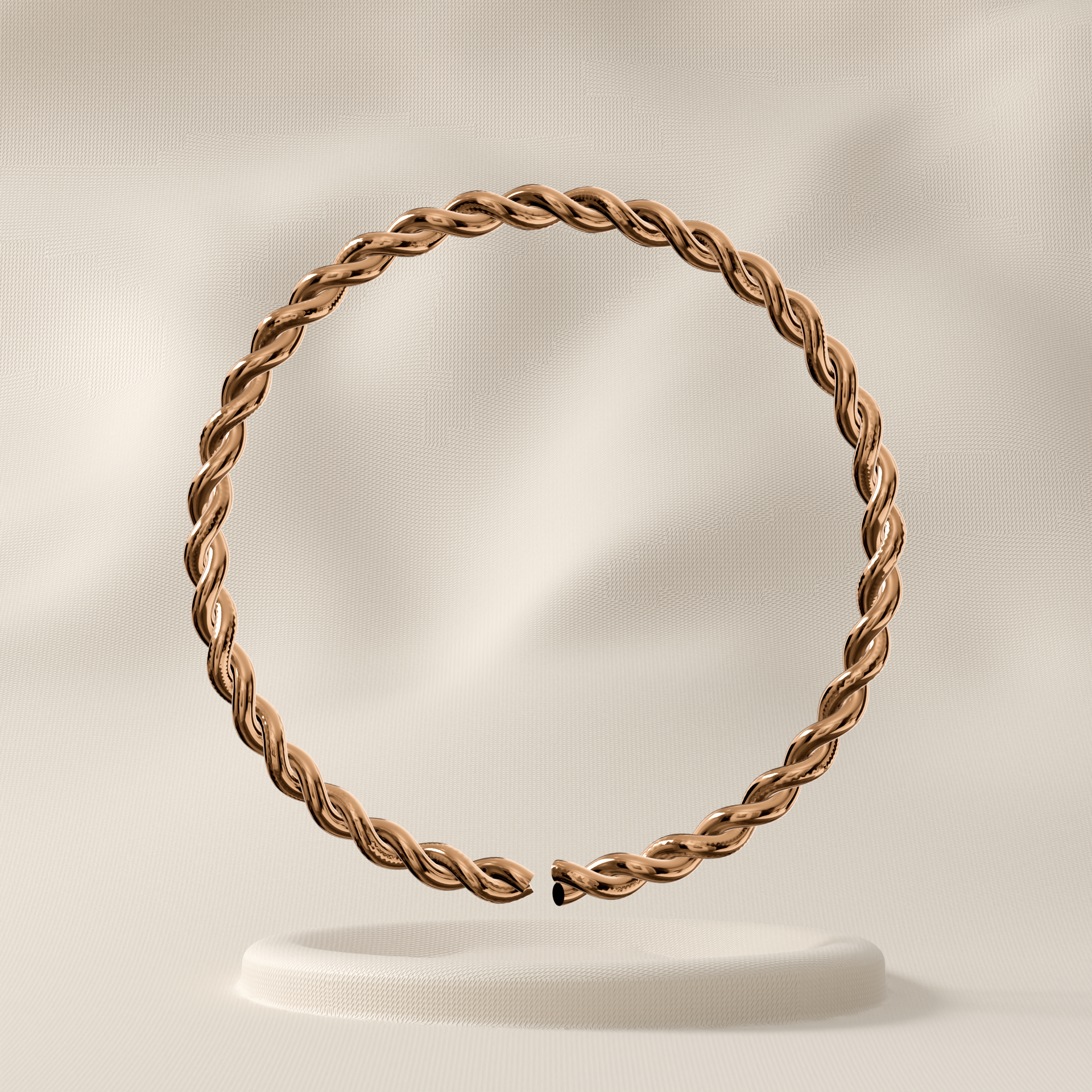 Veronica - 9K Gold Continuous Spiral Nose Ring