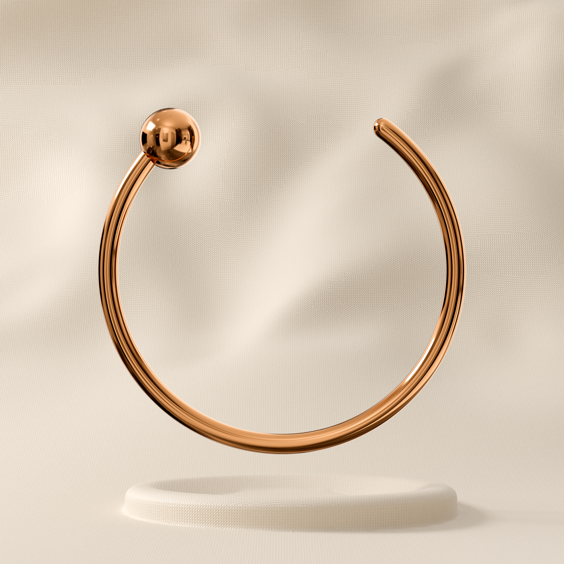 Petunia in 9K Gold - Open Nose Ring