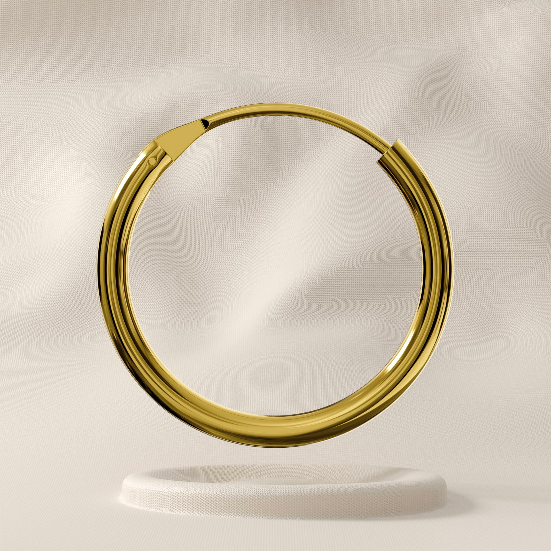 Violet - 9K Gold Hinged Nose Ring