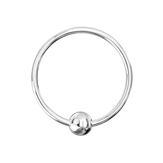 925 Sterling Silver 18G (1.0mm) BCR Nose Ring - Monster Piercing