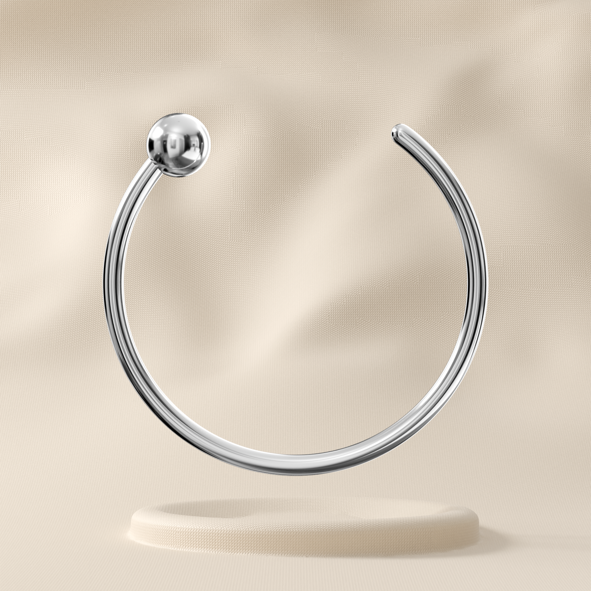Petunia in 9K Gold - Open Nose Ring