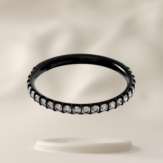 Thistle - Surgical Steel Micro Jewelled Hoop