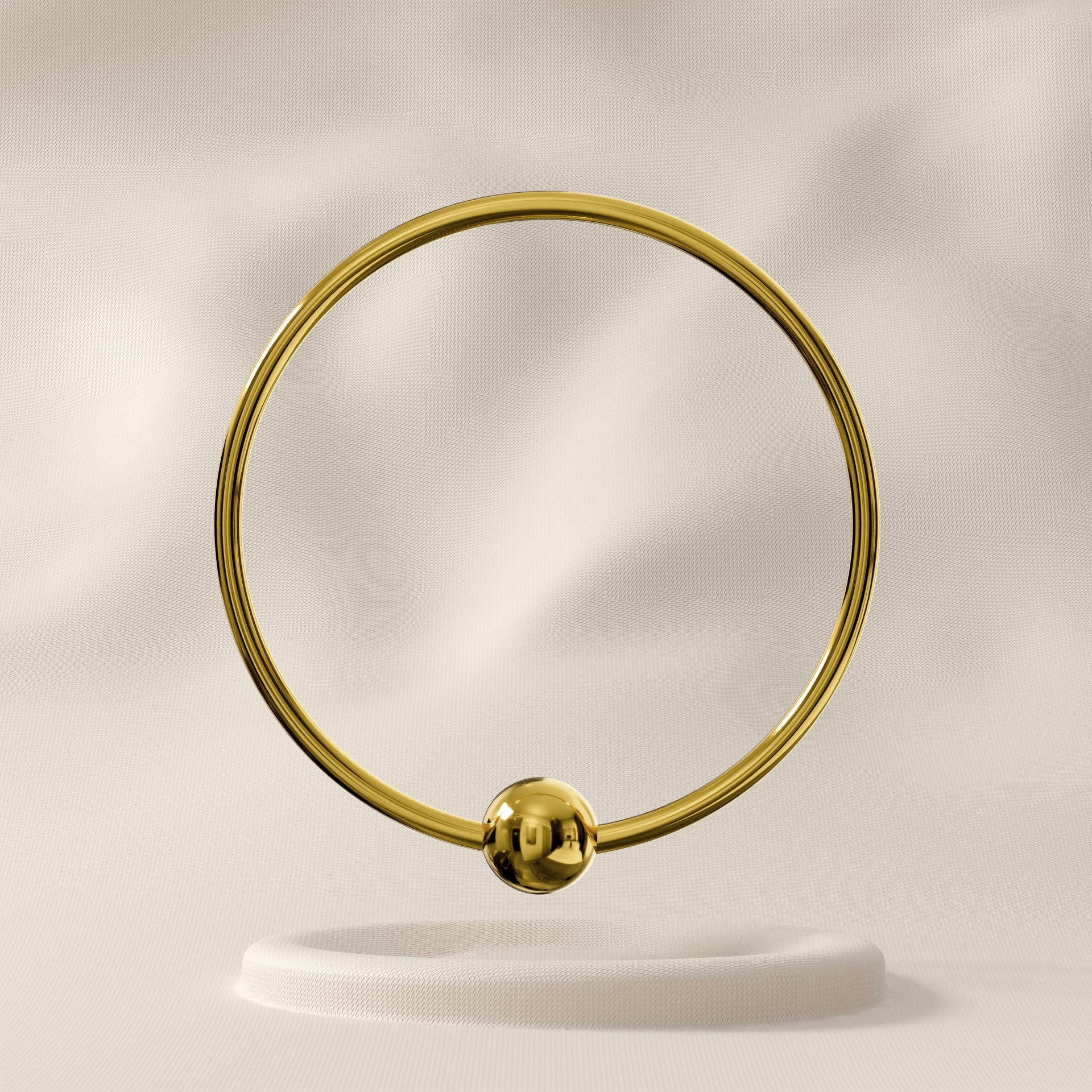 Mariposa - 9K Gold Plain Hoop